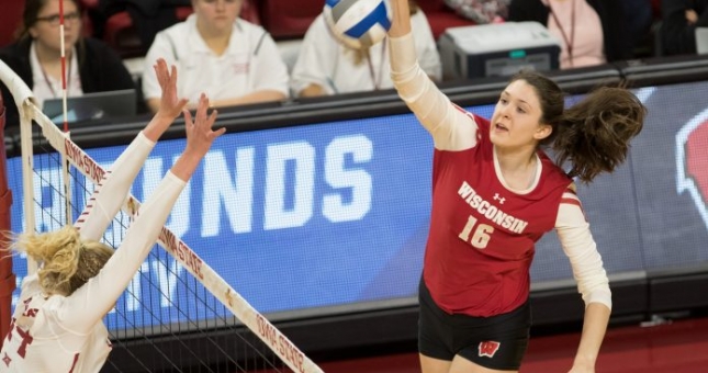 Khủng long bóng chuyền 2m04 khiến NHM đứng hình vì đập bóng như 'ném tạ' xuống sân