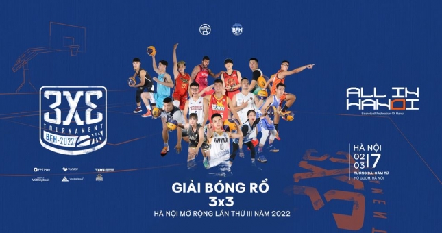 Giải bóng rổ 3x3 BFH - Hà Nội mở rộng lần thứ III sắp diễn ra