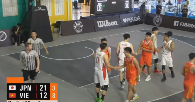 Bóng rổ nam Việt Nam 'nhận cú sốc' tại FIBA 3x3 Nations League 2022