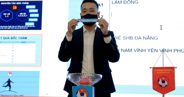 Bốc thăm xếp lịch thi đấu giải bóng đá hạng Nhì quốc gia 2022