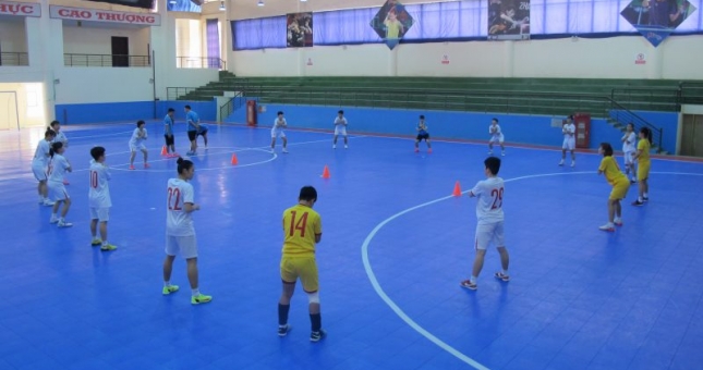 ĐT futsal nữ Việt Nam tích cực chuẩn bị cho SEA Games 31
