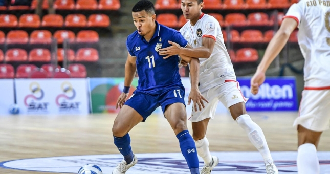 Nhọc nhằn cầm hòa đội cửa dưới, tham vọng vô địch của Futsal Thái Lan bị đe dọa