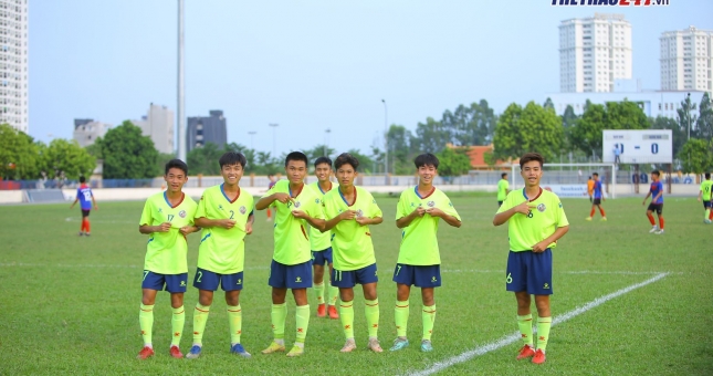 U15 Nam Định thắng dễ dàng U15 Quảng Ngãi tại VL U15 Quốc Gia 2022