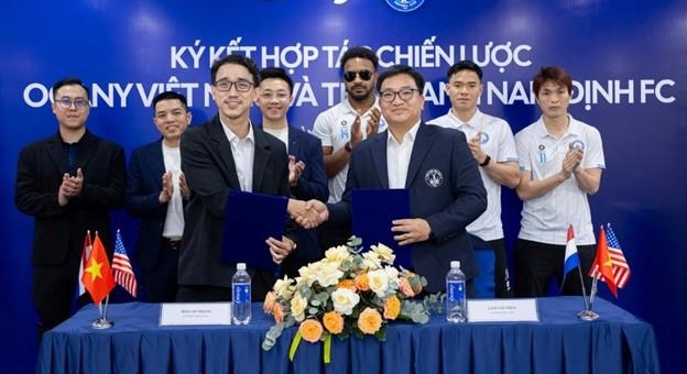 Ocany và Thép Xanh Nam Định FC ký kết hợp tác chiến lược
