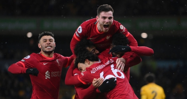 Bùng nổ phút bù giờ, Liverpool nhọc nhằn giành 3 điểm ở 'Hang Sói'