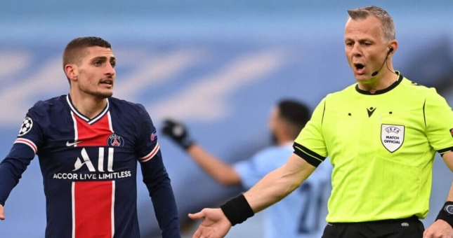 Cầu thủ Ý và trọng tài trận chung kết Euro 2021 từng xích mích