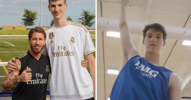 Sao bóng rổ trung học Canada cao 2m28: Trình ném rổ khiến đối thủ 'khóc thét'