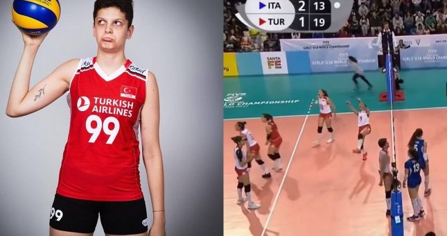 Màn khiêu khích 'gây sốc' nhất làng bóng chuyền: Lắc ngực ngay mặt đối thủ