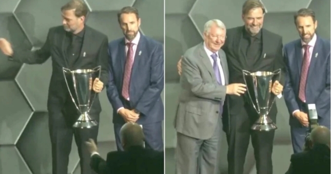 Khoảnh khắc cảm động giữa HLV Liverpool và huyền thoại Man United