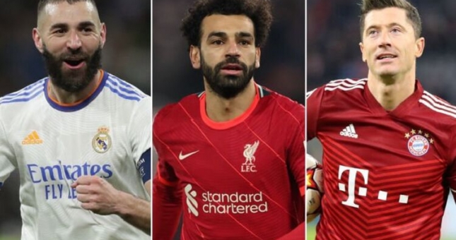 Quả bóng vàng 2022: Cuộc đua giữa Benzema, Salah và Lewandowski ?