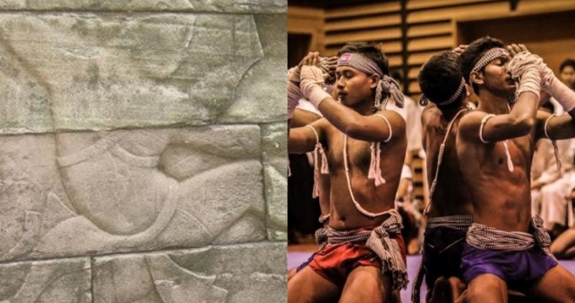 Cận cảnh môn võ được khắc chiêu thức lên ngôi đền cổ Đông Nam Á