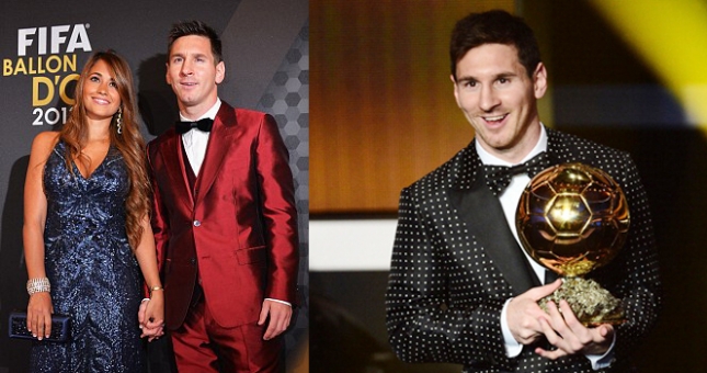 Messi bị ‘dìm hàng’ vì bộ vest màu đỏ tía
