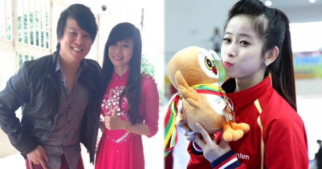 Châu Tuyết Vân mặc áo dài duyên dáng bên Thanh Bùi