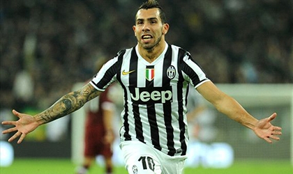 Siêu phẩm của Carlos Tevez giúp Juventus giành chiến thắng derby Turin