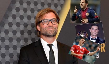 Jurgen Klopp bỏ Ronaldo và Ribery để chọn Messi