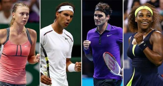 BXH tennis tháng 4: Federer vào top 4, Serena độc chiếm vị trí số 1