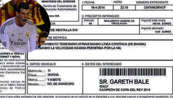 Gareth Bale bị 'phạt' gần 3 tỷ đồng vì chạy quá nhanh khi lập siêu phẩm