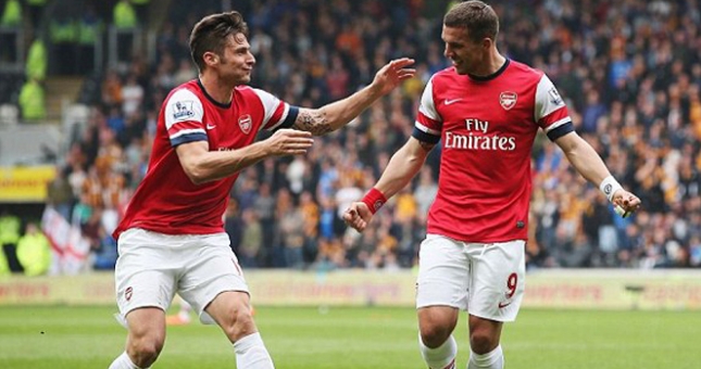 Hull City 0 - 3 Arsenal: Podolski giúp Pháo thủ vững Top 4