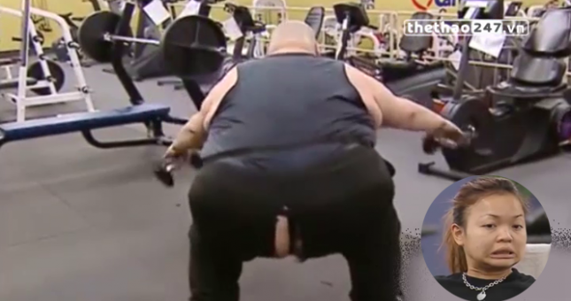 Video hài hước: Tập gym đến rách quần vì quá mập