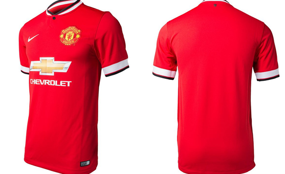 Cận cảnh áo đấu tuyệt đẹp của M.U mùa giải 2014-2015