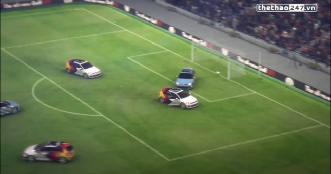 VIDEO: Độc đáo màn tái hiện trận chung kết World Cup 2014 bằng siêu xe