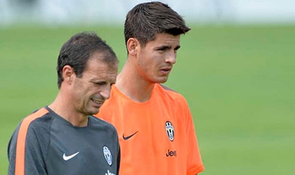 Vừa đến Juve, Morata đã tự khiến mình dính chấn thương