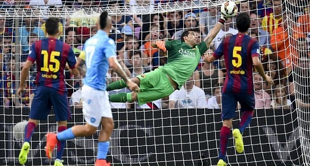Video clip bàn thắng: Barcelona 0-1 Napoli (Giao hữu)