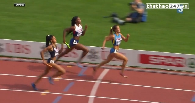 VIDEO: Pha bứt tốc độ về đích khó tin của nữ VĐV người Pháp