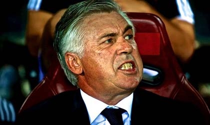 HLV Carlo Ancelotti nổi cơn tam bành với dàn sao Real Madrid