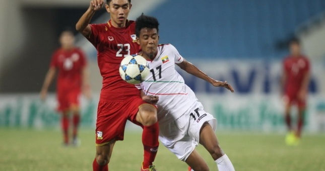 Video clip bàn thắng: U19 Thái Lan 1-2 U19 Myanmar (U19 Đông nam Á 2014)