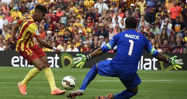 Video clip bàn thắng: Barca 2-0 Athletic Bilbao (Vòng 3 - VĐQG Tây ban Nha 2014/15)