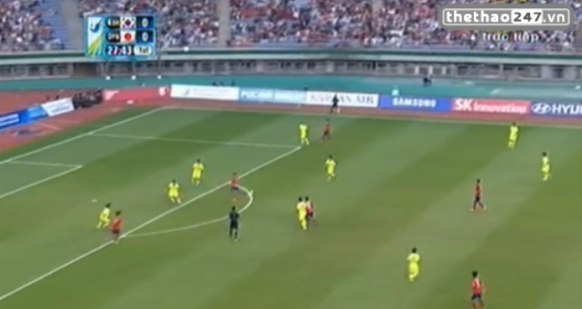 Video clip bàn thắng: U23 Hàn Quốc 1-0 U23 Nhật Bản (Tứ kết Asiad 17)