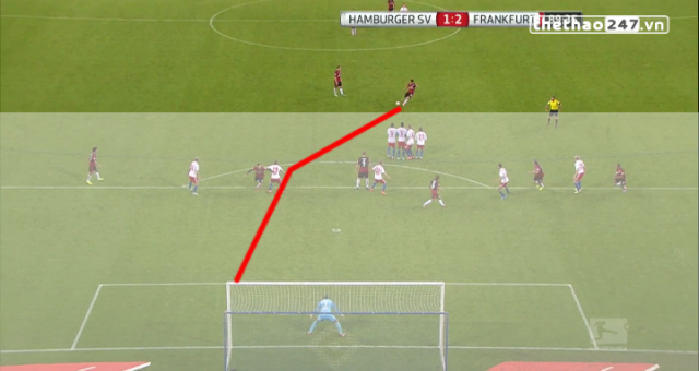 VIDEO: Pha sút phạt đẳng cấp từ 30m khiến thủ môn đứng nhìn của Lucas Piazon