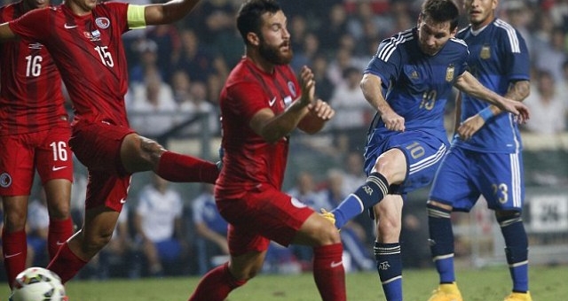 Video clip bàn thắng Hồng Kông 0-7 Argentina: Ba cú đúp của Messi, Gaitan và Higuain