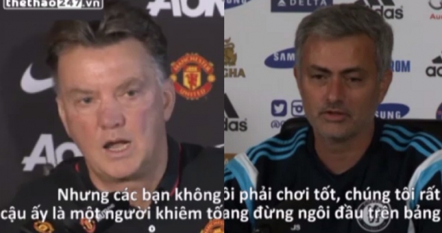 VIDEO: Van Gaal hết lời khen ngợi Mourinho, Mourinho tự tin đối đấu thầy cũ