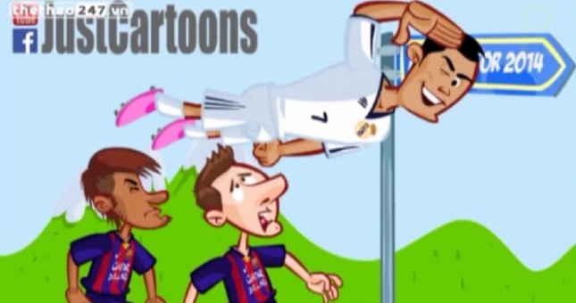 VIDEO: Neymar, Messi đi bộ, CR7 bay như tên lửa trong cuộc đua giành QBV