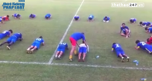 VIDEO: Xem các cầu thủ HAGL tập thể lực cùng HLV mới