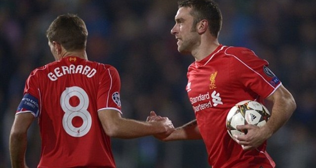 VIDEO: Phút 8' - Rickie Lambert gỡ hòa cho Liverpool