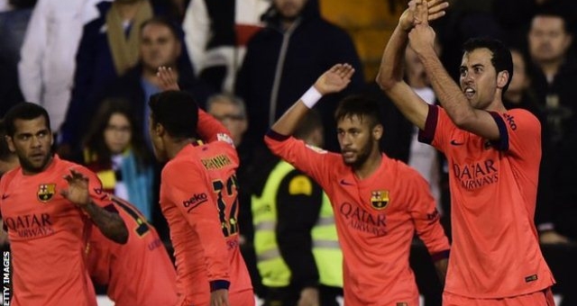 Video clip bàn thắng: Valencia 0-1 Barcelona - Trái đắng phút bù giờ