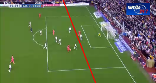 VIDEO: Luis Suarez mất oan bàn thắng vì trọng tài biên