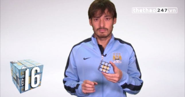 VIDEO: ''Thiên tài'' David Silva chơi rubic như thế nào?