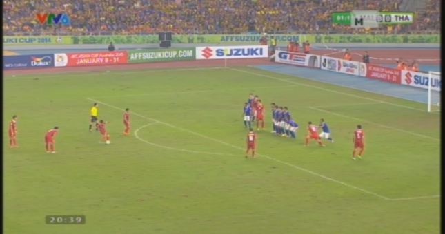 VIDEO: Phút 82' - Chappuis rút ngắn tỷ số xuống 1-3 cho Thái Lan