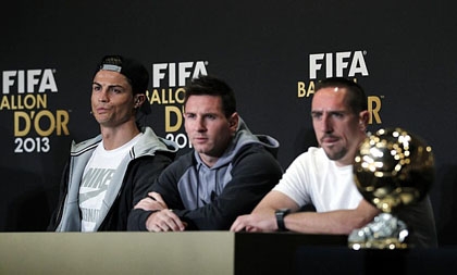 Ribery: Còn Ronaldo và Messi thì đừng mong giành bóng vàng