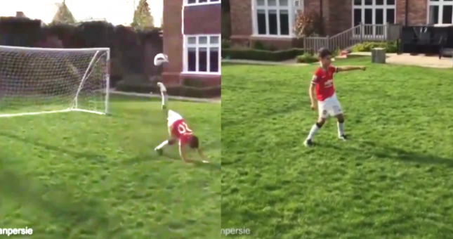 VIDEO: Con trai Persie ghi bàn tuyệt đẹp nhờ 'cú sút bọ cạp'