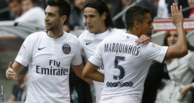 Video clip bàn thắng: Nice 1-3 PSG (VĐQG Pháp 2014/15)