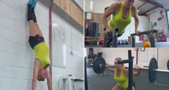 VIDEO: Mang thai 7 tháng vẫn có thể nâng tạ nặng 100kg