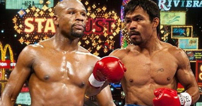 Vé trận siêu quyền Anh Mayweather - Pacquiao bán sạch trong một phút