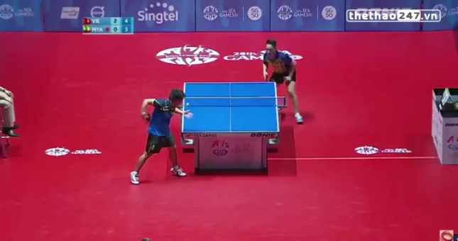 Video bóng bàn SEA Games 28: Lê Tiến Đạt 3-0 Lat Thet Ko Ko (Đơn nam)