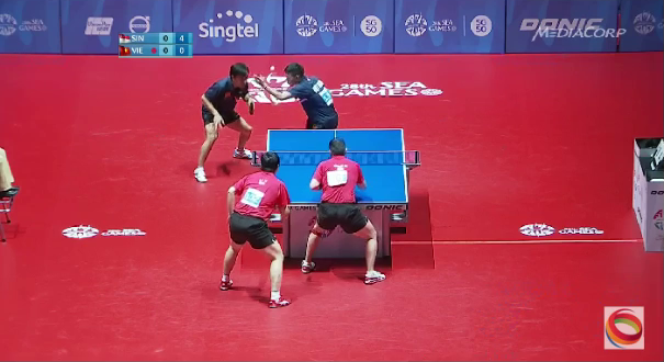 Video bóng bàn SEA Games 28: Anh Tú/Tuấn Quỳnh - Singapore (Bán kết đôi nam)