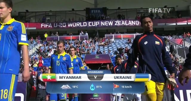 Video bàn thắng: Myanmar 0-6 Ukraine (U20 FIFA World Cup 2015)